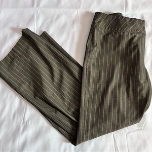 I.E. Brown With Tan Stripes Dress Pants Size 10 Petite